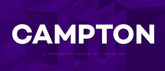 campton font