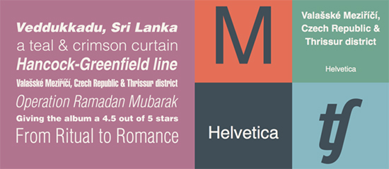 Helvetica Font