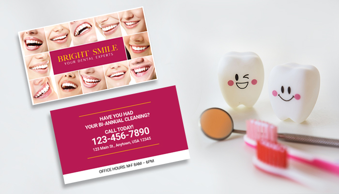 Bright Smile Dentist Business Card