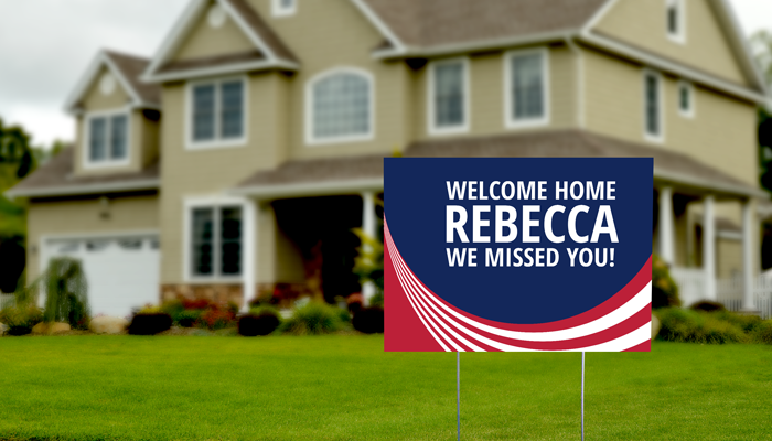 GotPrint Welcome Home Yard Signs