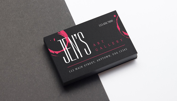 GotPrint Black and Pink Business Cards